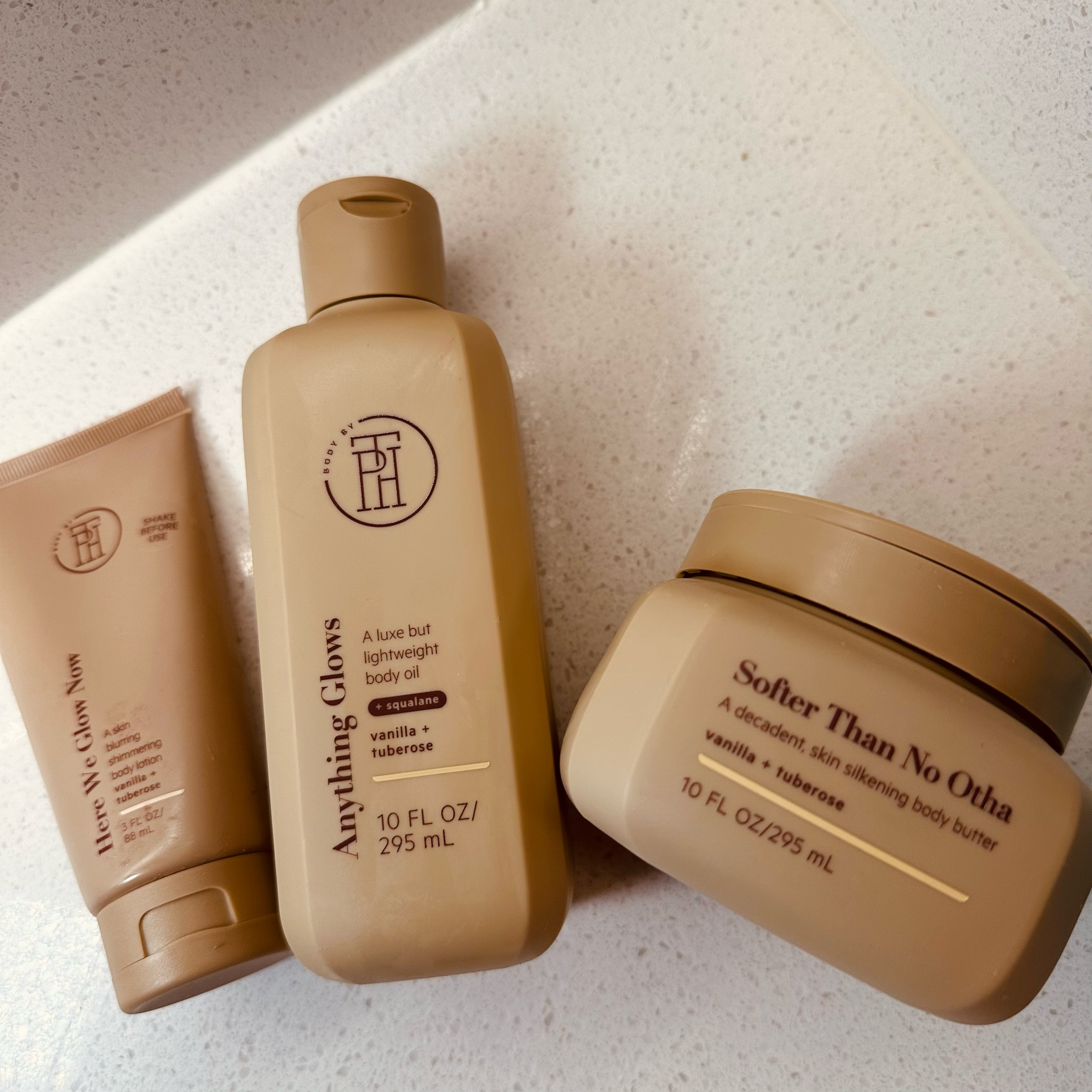 Body by TPH bodycare line (also linked some of my other favorites!)