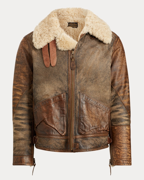 Shearling Bomber Jacket Hampton Relaxed Straight Jean | Ralph Lauren (US)