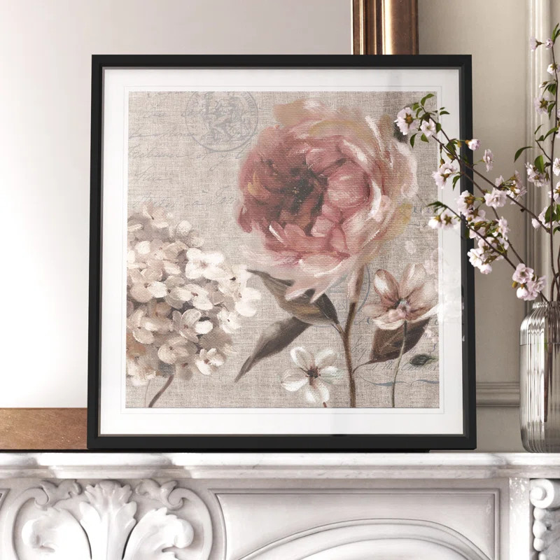 'Blush in Bloom II' - Picture Frame Print on Paper | Wayfair Professional