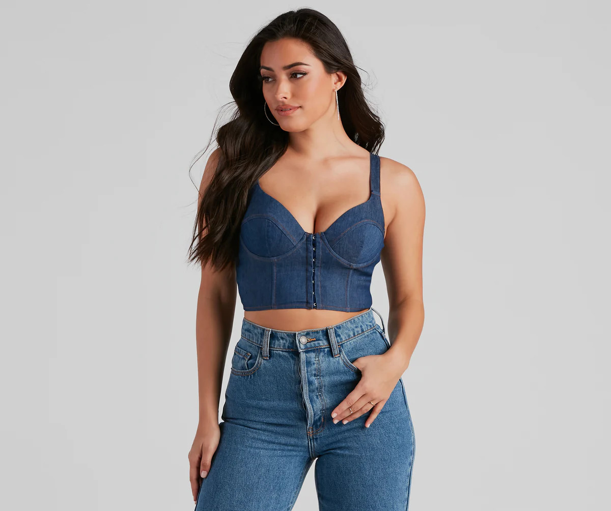GNO Denim Corset | Windsor Stores