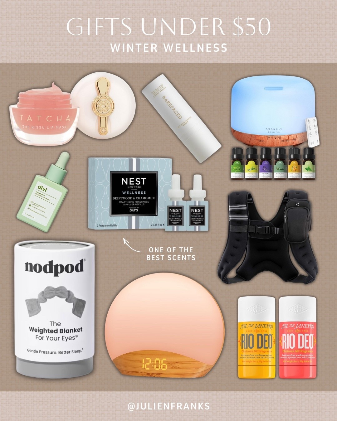 Winter wellness gifts under $50 🤍✨ So many great home & beauty essentials, perfect for anyone you’re shopping for this holiday season!

#amazonfinds #giftideas #beautyessentials #wellnessessentials #soldejaneiro #homefinds 

#LTKFindsUnder50 #LTKGiftGuide #LTKHoliday