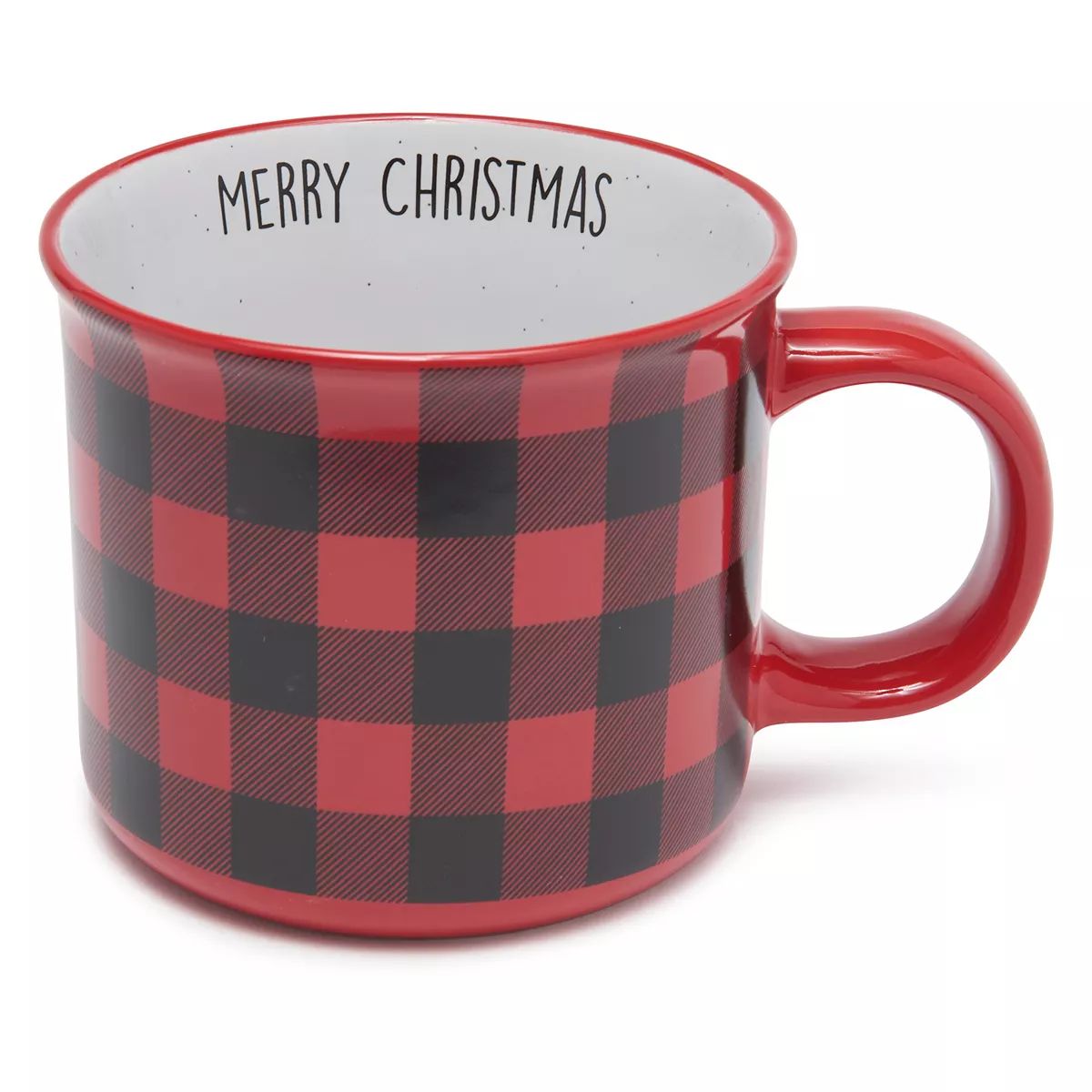 St. Nicholas Square® Merry Christmas Buffalo Check Mug | Kohl's