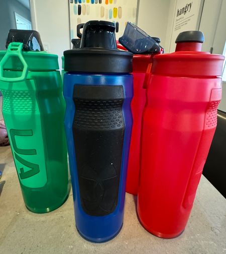 The only water bottles we use for school and sports! There is no open/close which means zero chance of forgetting to close it and zero chance of leaks in the backpack!! All you do is squeeze to drink and you're good!!!  Click the link to shop ALL the colors! There are tons for boys and girls! 

#LTKhome #LTKfamily #LTKkids