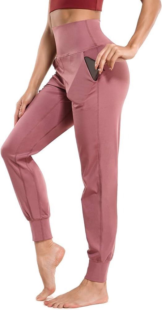 Women's Joggers Sweatpants High Waist Activewear Jogger Pants Casual Lounge Pants Workout Yoga Le... | Amazon (US)