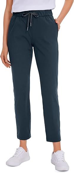 CRZ YOGA Womens 4-Way Stretch Ankle Golf Pants - 7/8 Dress Work Pants Pockets Athletic Yoga Trave... | Amazon (US)