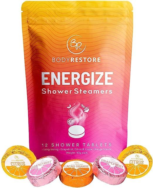 BodyRestore Shower Steamers (Pack of 12) Gifts for Women and Men - Grapefruit, Cocoa Orange & Cit... | Amazon (US)