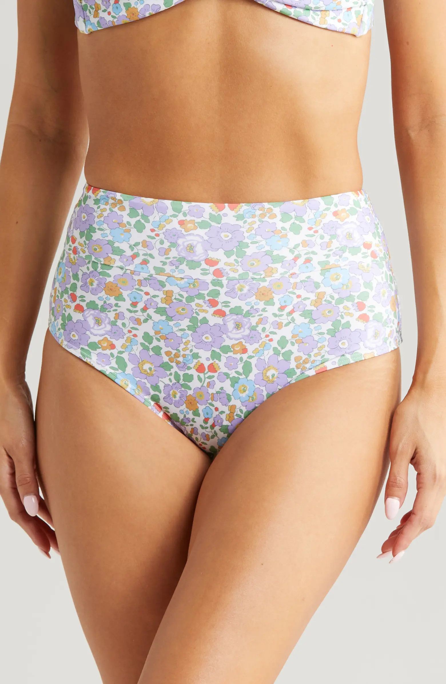 MONTCE x Liberty London AC High Rise Bikini Bottoms | Nordstrom | Nordstrom