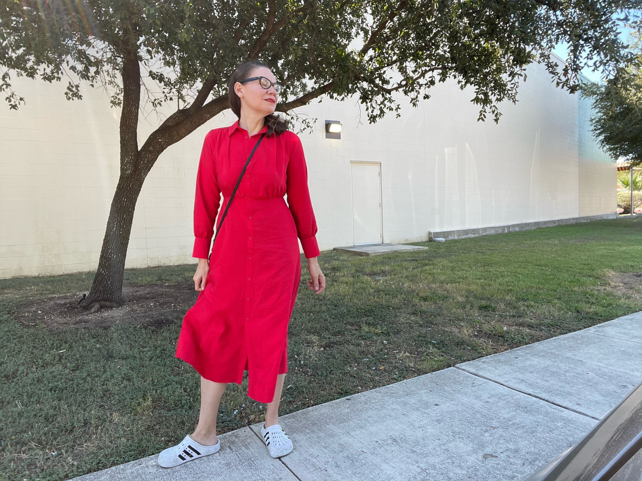 These clogs are my go to’s - and this dress? The color! The pockets? The ease that makes me feel dressed up. It’s quickly becoming a go- to too! #investmentpiece 

#LTKSeasonal #LTKOver40 #LTKStyleTip