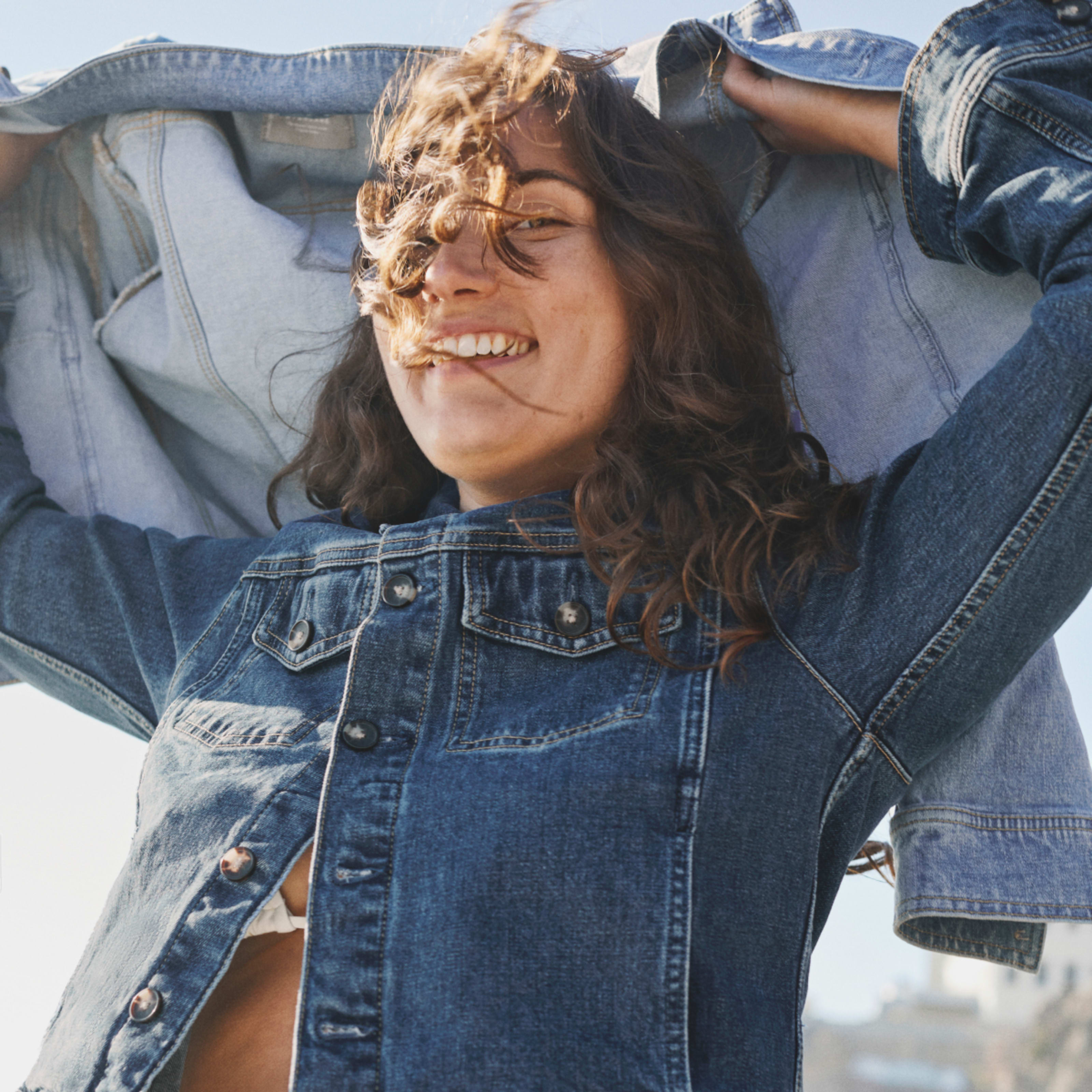 Women's Modern Jean Jacket by Everlane in Washed Midnight, Size XL | Everlane