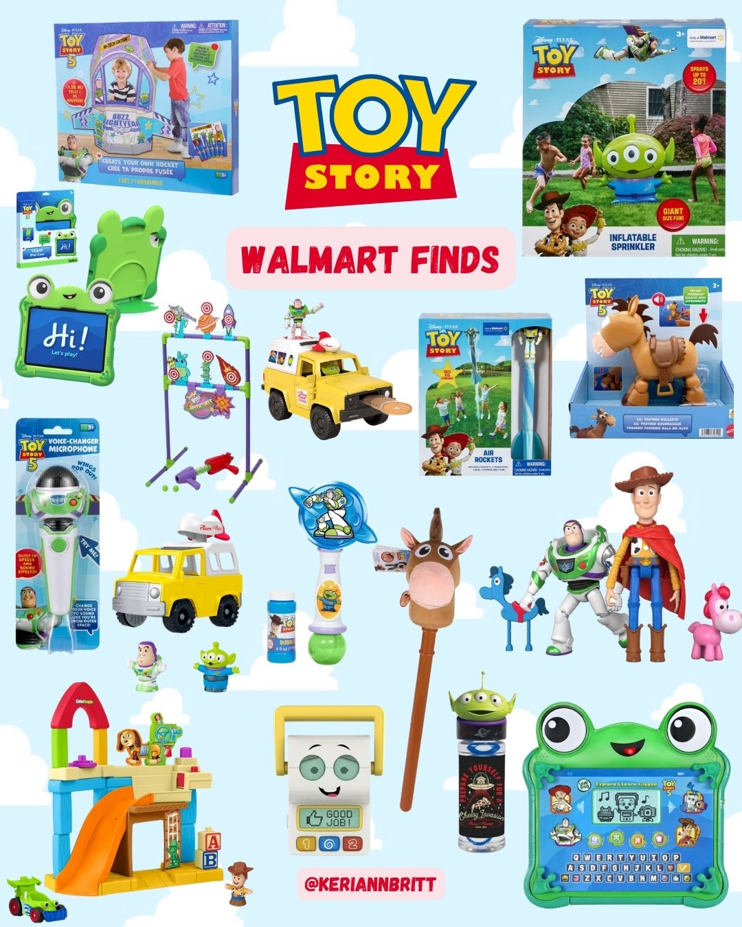 New Pixar Toy Story 5 Walmart Toy Finds

Toy Story 5 / Pixar Toy Story / Disney Gift / Woody / Buzz Lightyear / Jessie / Toy Story Party / Toddler girl / Toddler boy / kids birthday gift / toddler gift idea / lily pad / fisher price little people / kids gift ideas / kids toys / new toys / Mattel

#LTKKids
