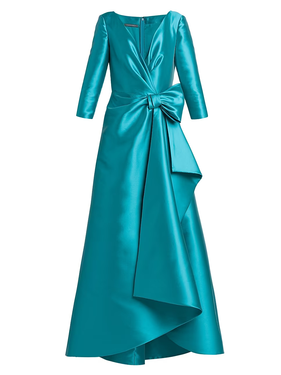 Satin Wrap Bow Gown | Saks Fifth Avenue