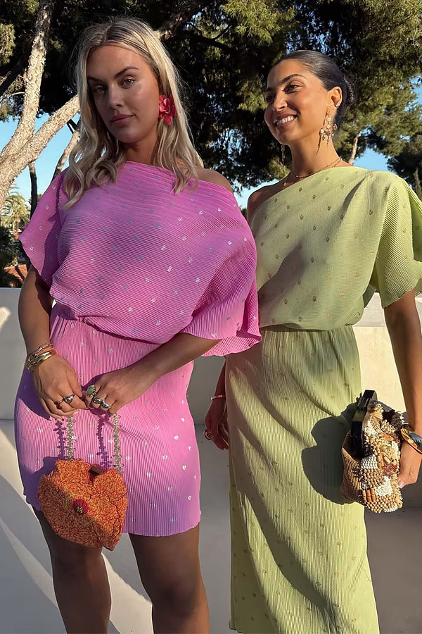 Petal Pink Mini Tilly Dress Petite | Never Fully Dressed (UK & IE)