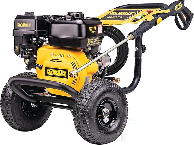 Dewalt DXPW3300-S 3300 PSI Gas Pressure Washer, 2.4 GPM Axial Cam Pump, 208cc Engine, Spray Gun a... | Amazon (US)