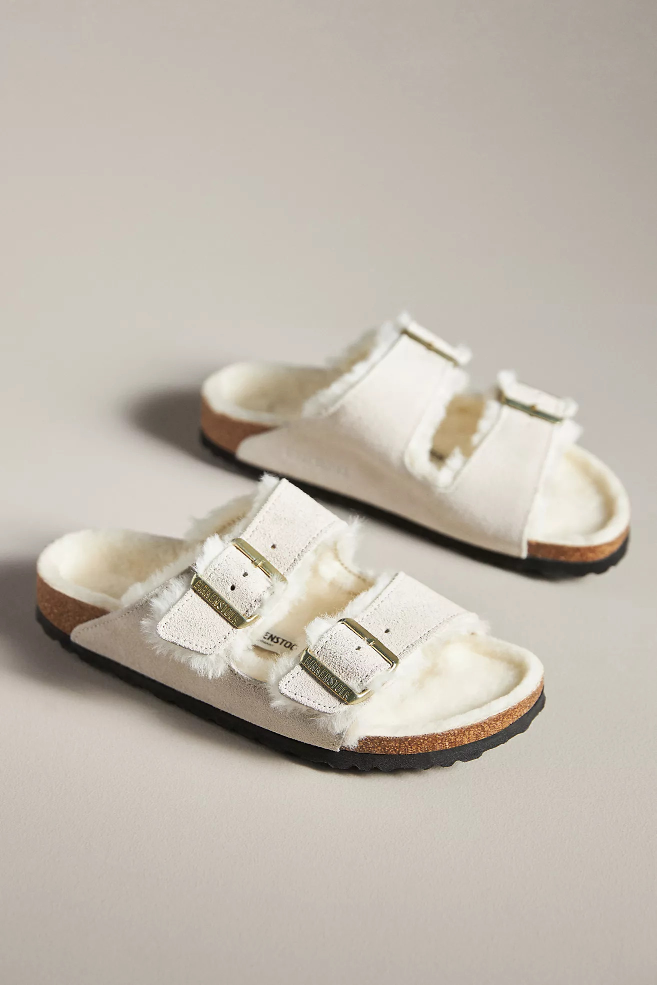 Birkenstock Arizona Shearling-Lined Sandals | Anthropologie (US)