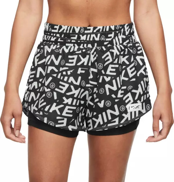 Nike Women's Dri-FIT One High-Waisted 3" 2-in-1 Shorts | Dick's Sporting Goods