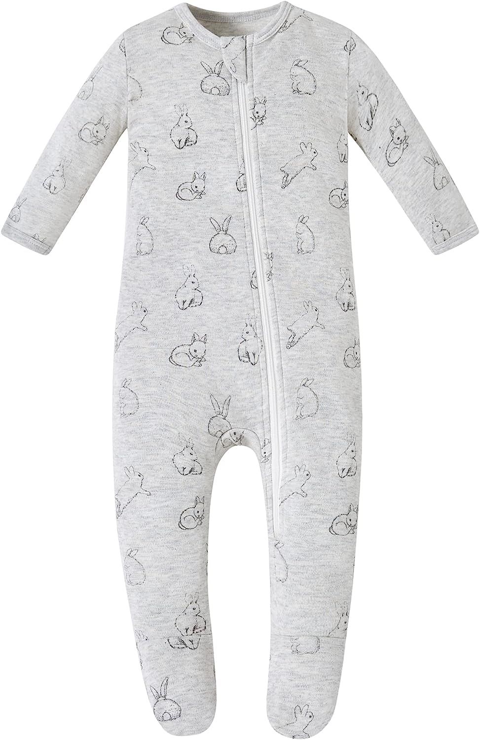 Owlivia Organic Cotton Baby Pajamas, Boys Girls Zip Front Sleep 'N Play, Footed Sleeper, Long Sle... | Amazon (US)