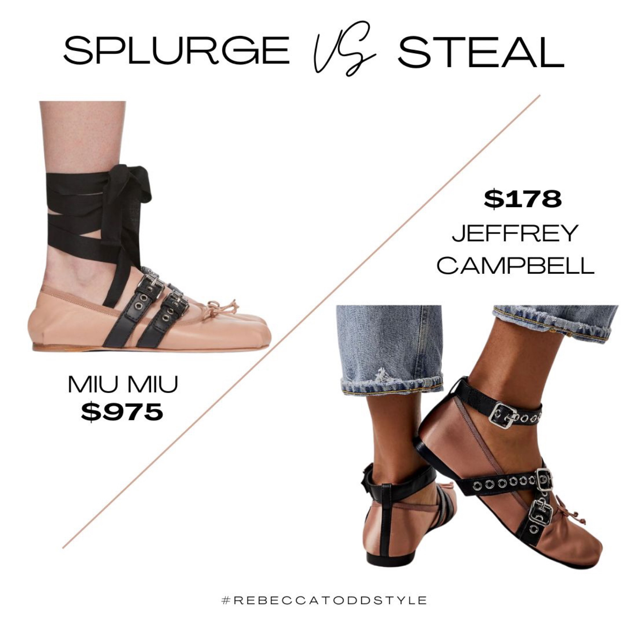 Fashion forward on any budget! Splurge Vs. Steal with this season’s trendy ballerina flats” #rebeccatoddstyle #balletflats #splurgevssteal 

#LTKfit 

#LTKstyletip #LTKFind
