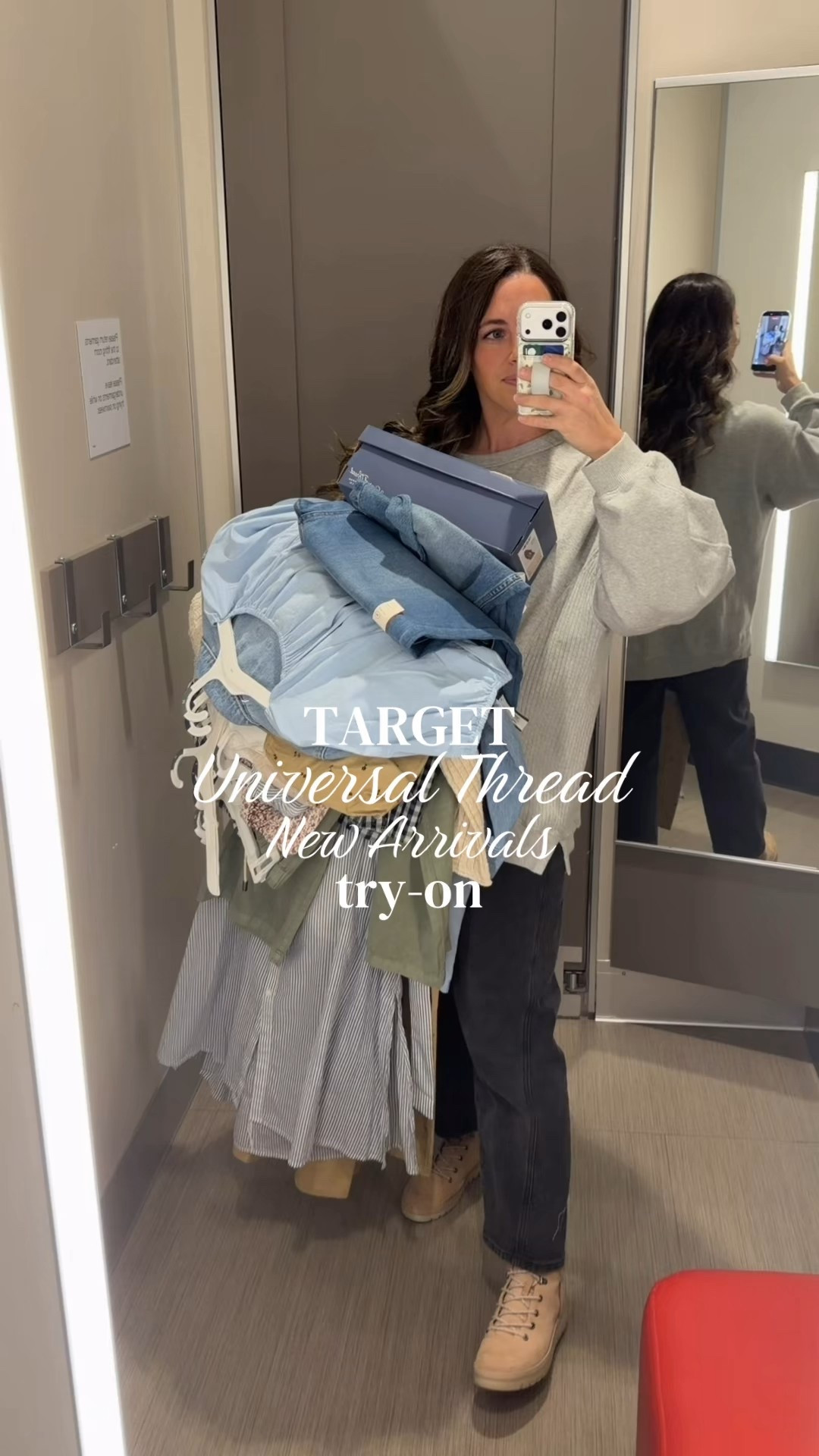 @Target Target Universal Thread New Arrivals Try On! 
So many things I love. I wish I could take it all home! I NEED that gingham jacket!! 😩🤩

Stats:
I am 5’6” and normally wear a size 8/10 depending on the item! I have a longer torso and shorter legs. 

Everything here is a medium except the sweater tee which is a large and the jeans are a size 10. 

The corset dress was a little big on me up top 🫠 so I could have gotten away with a small in that one! The fabric was so good and high quality! 

I came home with the textured cardigan and that amazing structured denim shirt 😍

#LTKMidsize #LTKootd #LTKvlog