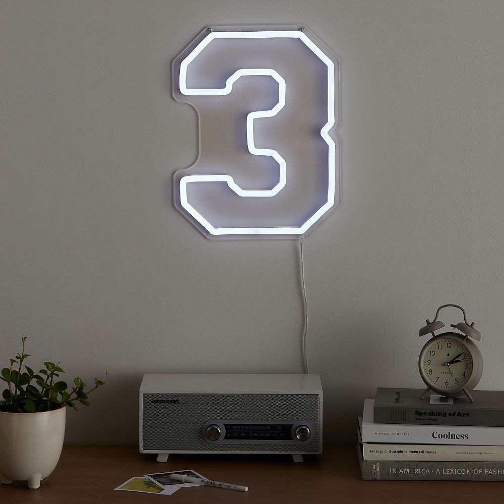 Create Your Own - Single Letter Varsity Neon LED Wall Light | Pottery Barn Teen