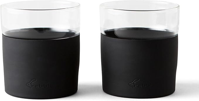 Rabbit Freezable Whiskey Glasses, 2 Count (Pack of 1), Black | Amazon (US)