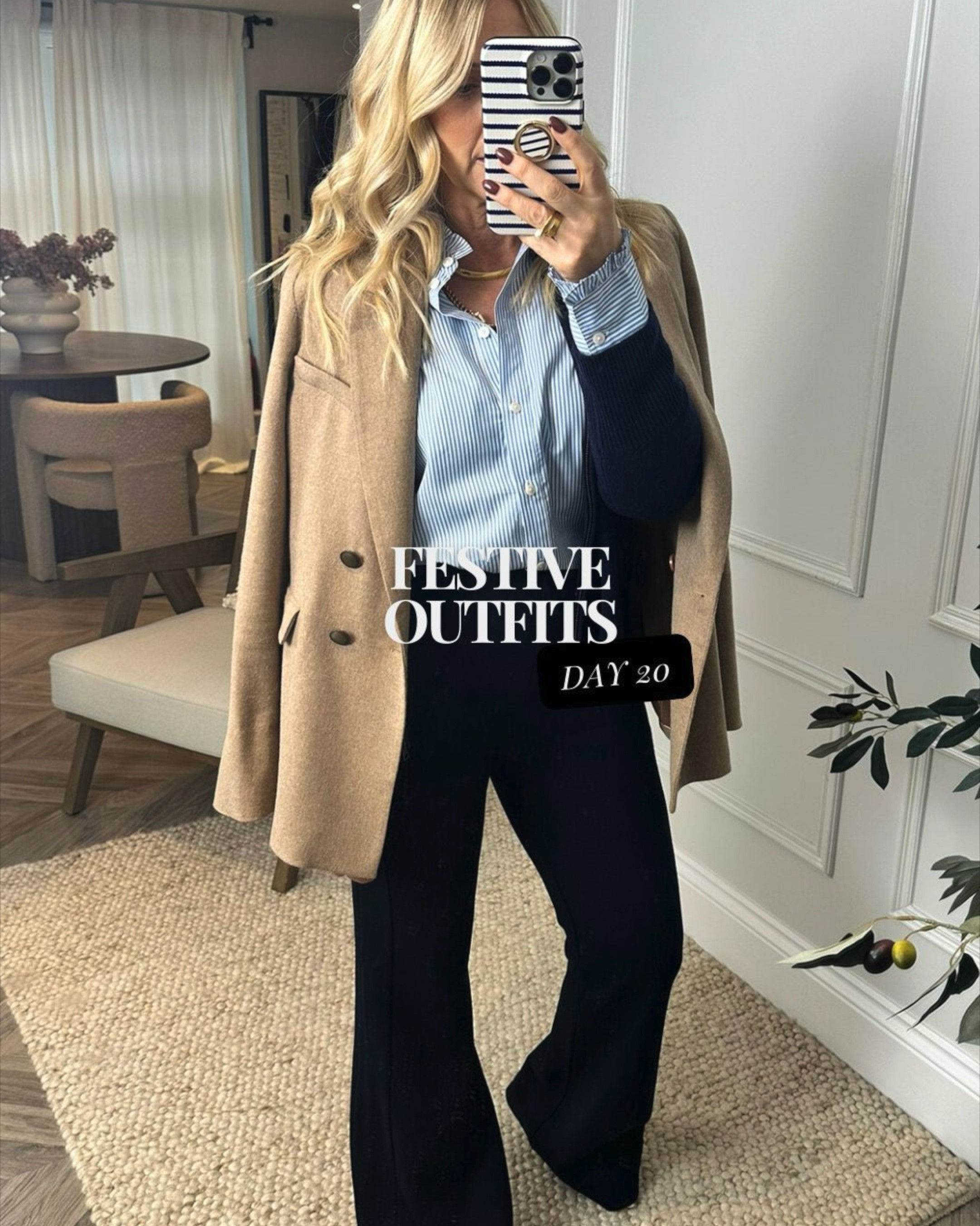 Introducing the Travel Pant - the perfect blend of comfort and chicness. It’s our most purchased pant by our clients….

It comes in 2 lengths (petite and regular). I wear the regular as I wear them with heels but I’d buy the petite if I wanted to wear them with trainers (I’m 5ft3.5). 

My blazer is an old Me+Em one but I’ve linked a similar one for you. 

High street style, autumn essentials, winter essentials, elasticated waist, navy trousers

#LTKuk #LTKstyletip #LTKwinter