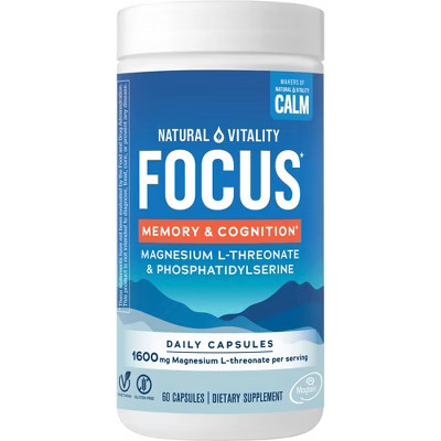 Natural Calm Vitality Focus Vitamin Capsules - 60ct | Target