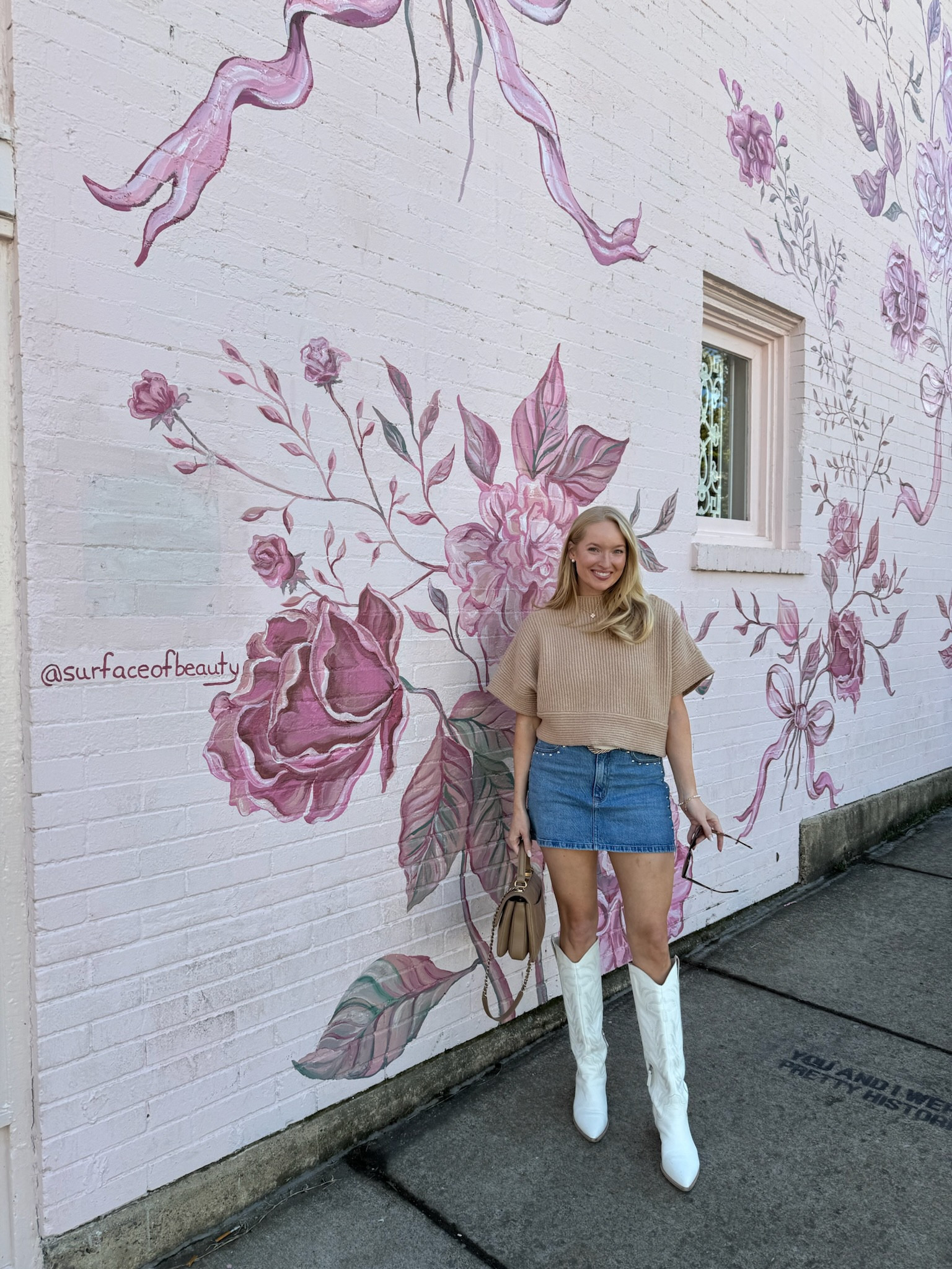 Fall outfit I wore in Nashville! Wearing size small in the top and size 27 in the skirt. Fall outfits // Nashville outfits // western outfits // country concert outfits // western boots 

#LTKSeasonal #LTKStyleTip