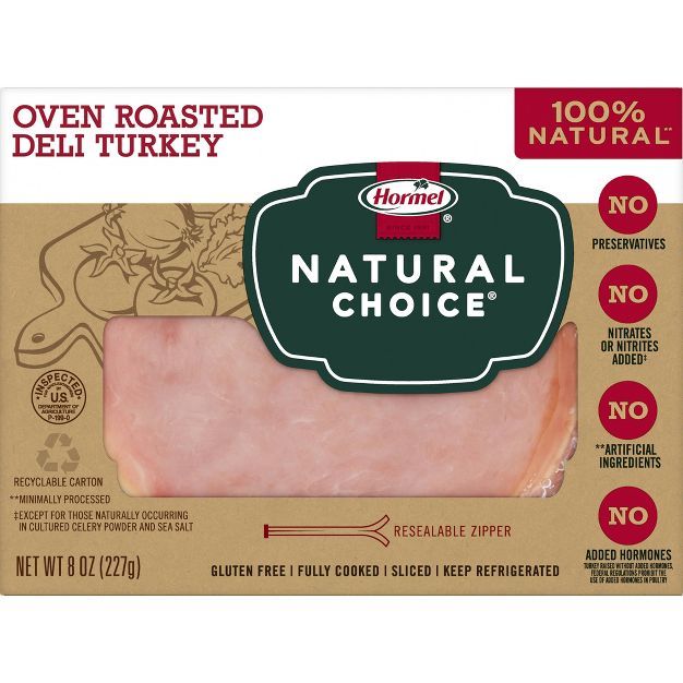 Hormel Natural Choice Sliced Oven Roasted Deli Turkey - 8oz | Target