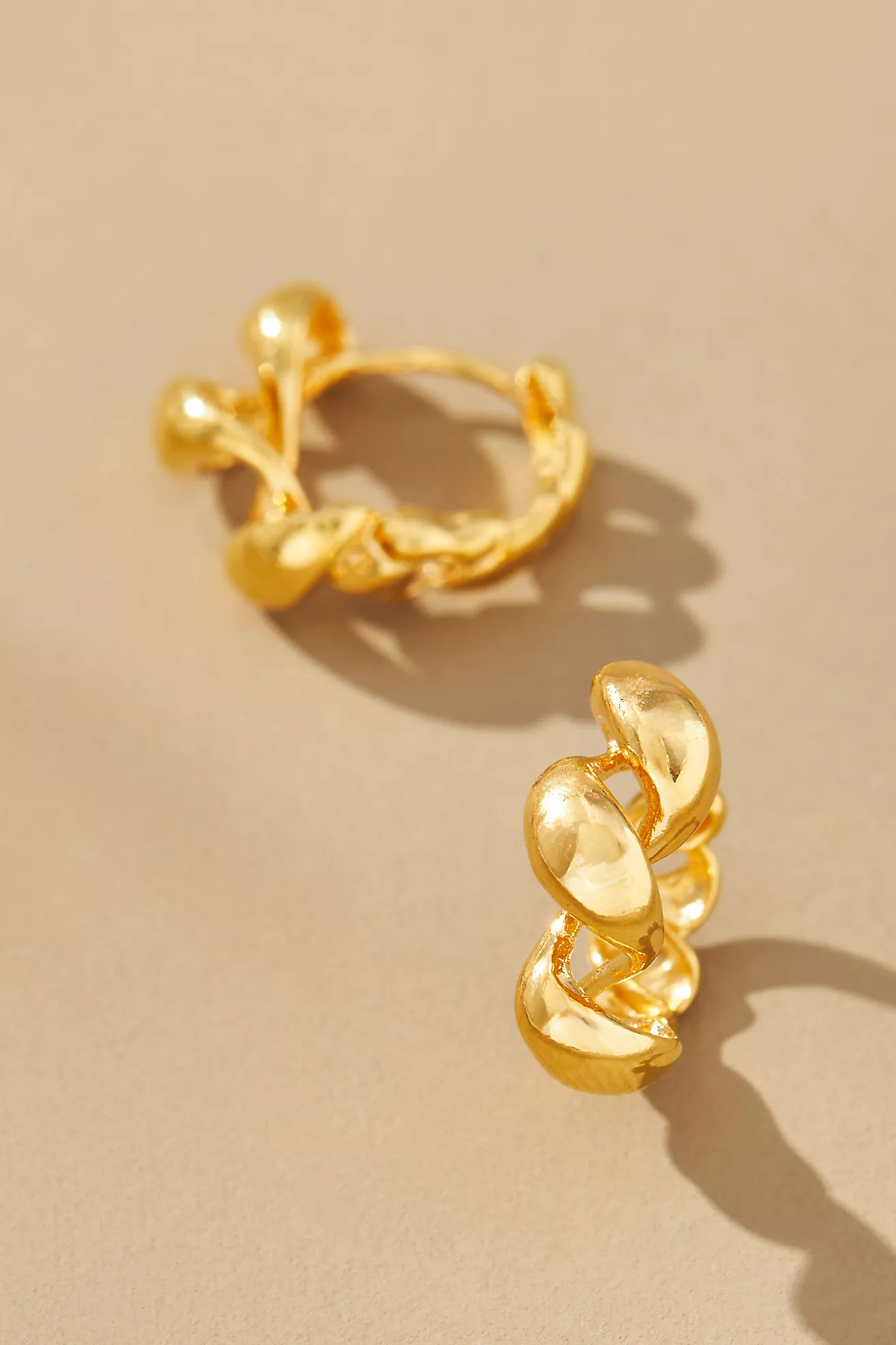 Mini Ribbon Huggie Hoop Earrings | Anthropologie (US)
