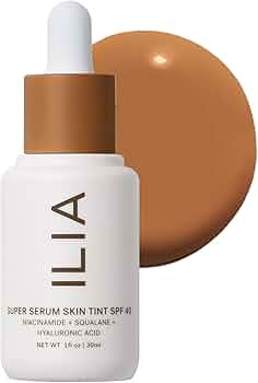 ILIA - Super Serum Skin Tint SPF 40 | Clinically-Proven, Non-Comedogenic, Vegan, Clean Beauty (Ho... | Amazon (US)