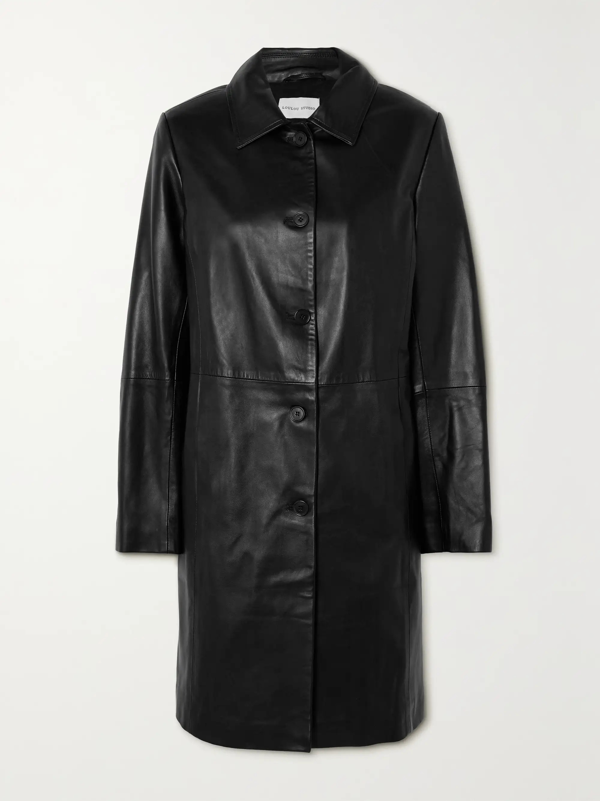 + NET SUSTAIN Uvon leather trench coat | NET-A-PORTER (UK & EU)