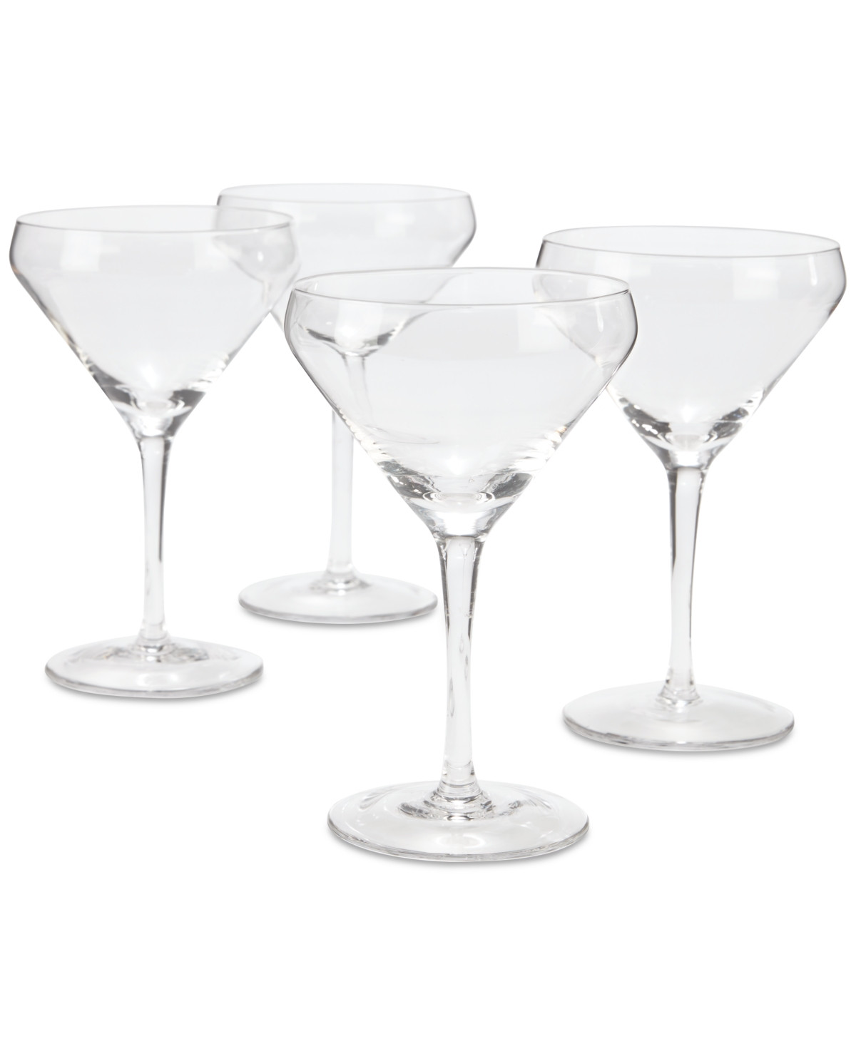 Hotel Collection Clear Martini Glasses, Set of 4, Exclusively at Macy's - Clear | Macy's