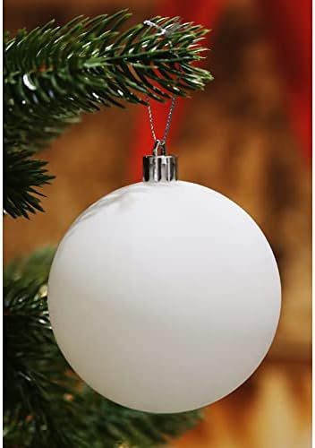 Sleetly DIY Plastic Christmas Ornaments for Crafts, Plain Blank White, Round 3.15 inch, Set of 12 | Amazon (US)