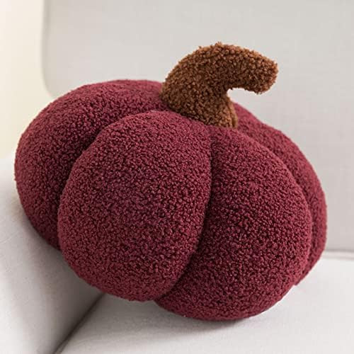 Phantoscope Teddy Fleece Pumpkin Throw Pillows, Happy Halloween Sherpa Fall Decorative Pumpkin Sh... | Amazon (US)
