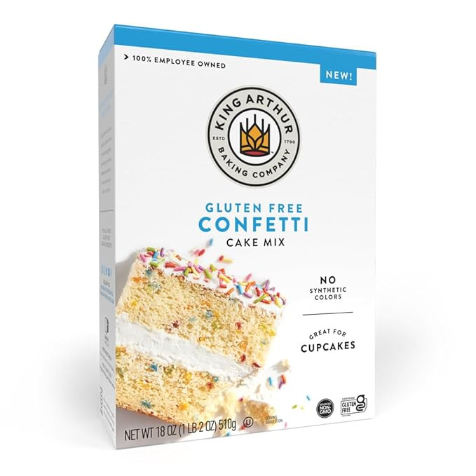 King Arthur Confetti Cake Mix, Gluten Free, 18 Oz | Amazon (US)