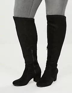Audrey Over-The-Knee Faux Suede Boot | Lane Bryant (US)