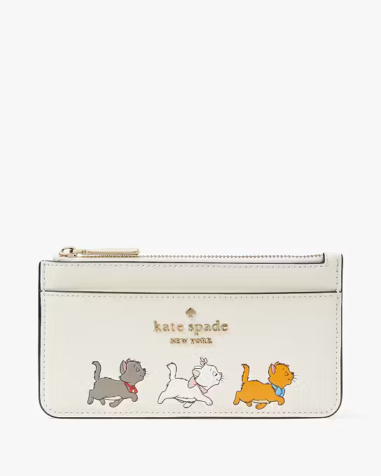 Disney x Kate Spade New York Aristocats Large Slim Card Holder | Kate Spade Outlet