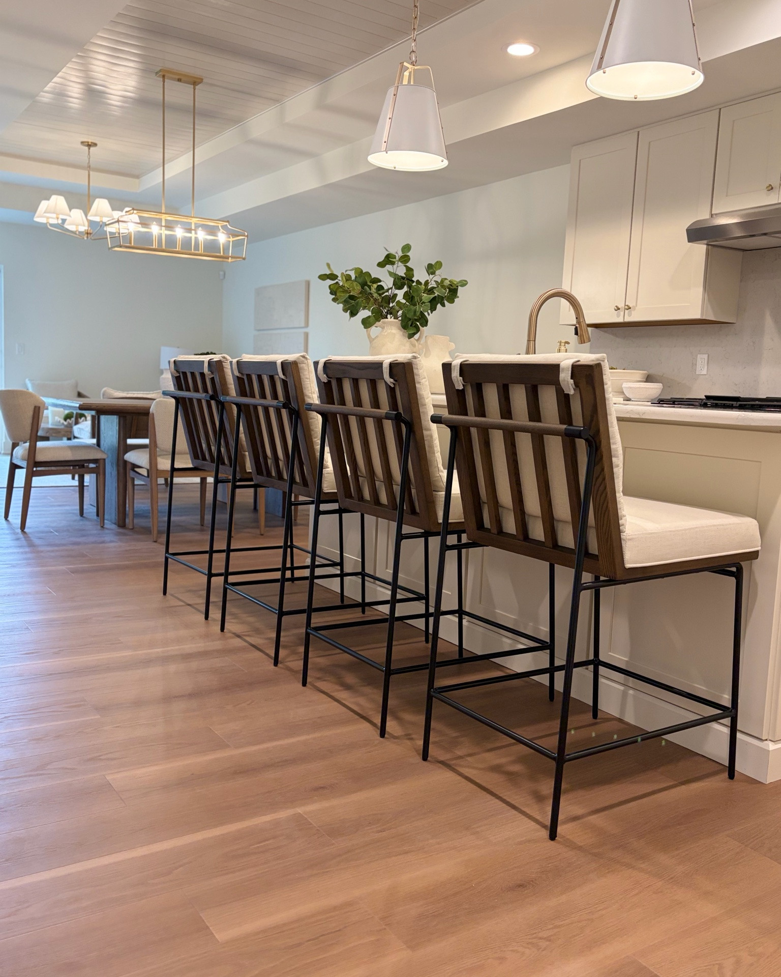 Statement counter stools that adds so much texture!

#LTKHome
