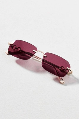 I-SEA Rectangle Slim Sunglasses | Anthropologie (US)