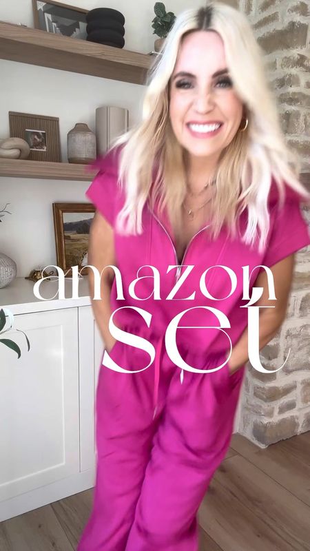 The cutest amazon set in fun bright colors! The fabric is incredible. Would be great to travel in too! As we start to transition into spring, I am loving the short sleeve sets. I am wearing a medium and it fits true to size. I’ll have a try on in stories too! 

#LTKsalealert #LTKfindsunder50 #LTKstyletip