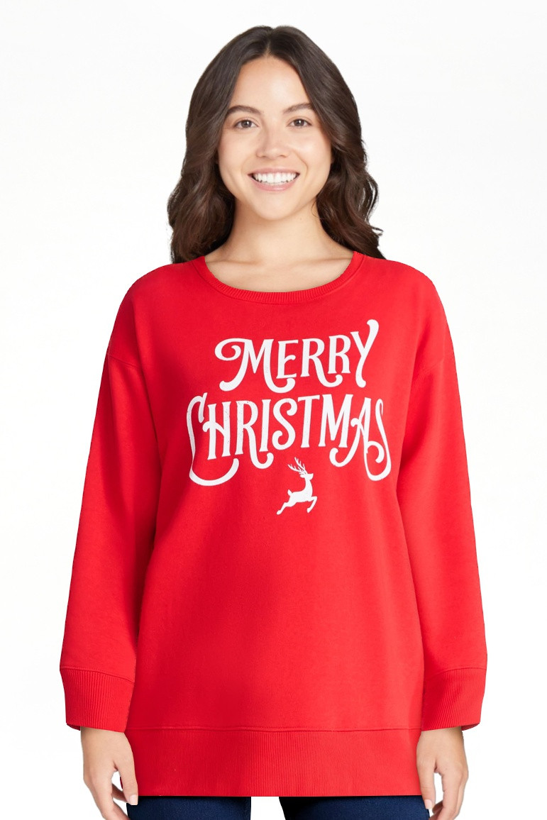 Women's Christmas Christmas Flair Graphic Fleece from Holiday Time, Sizes S-XXXL | Walmart (US)