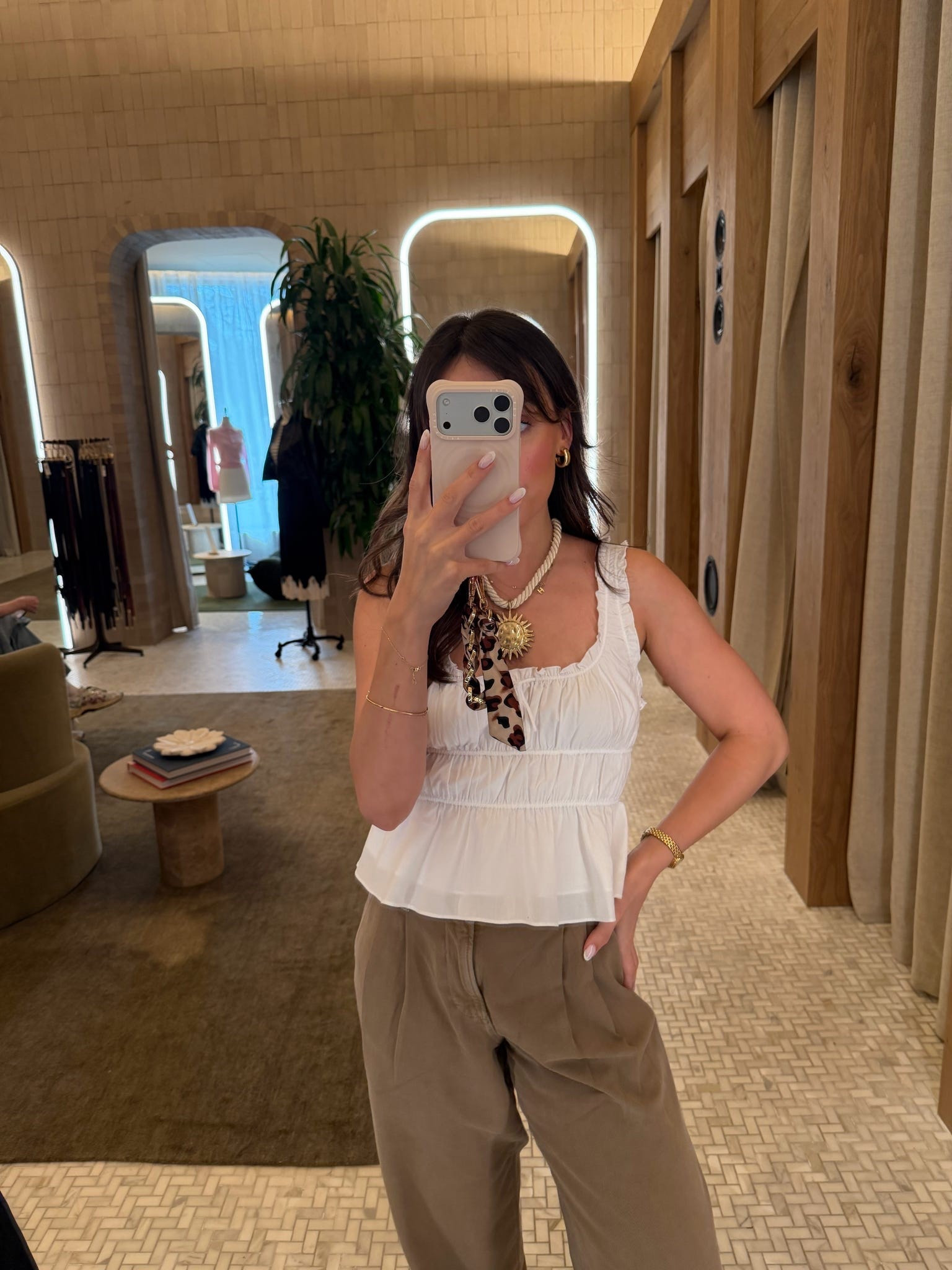 this white top is SO cute!! wearing a size s!

#LTKPetite #LTKootd