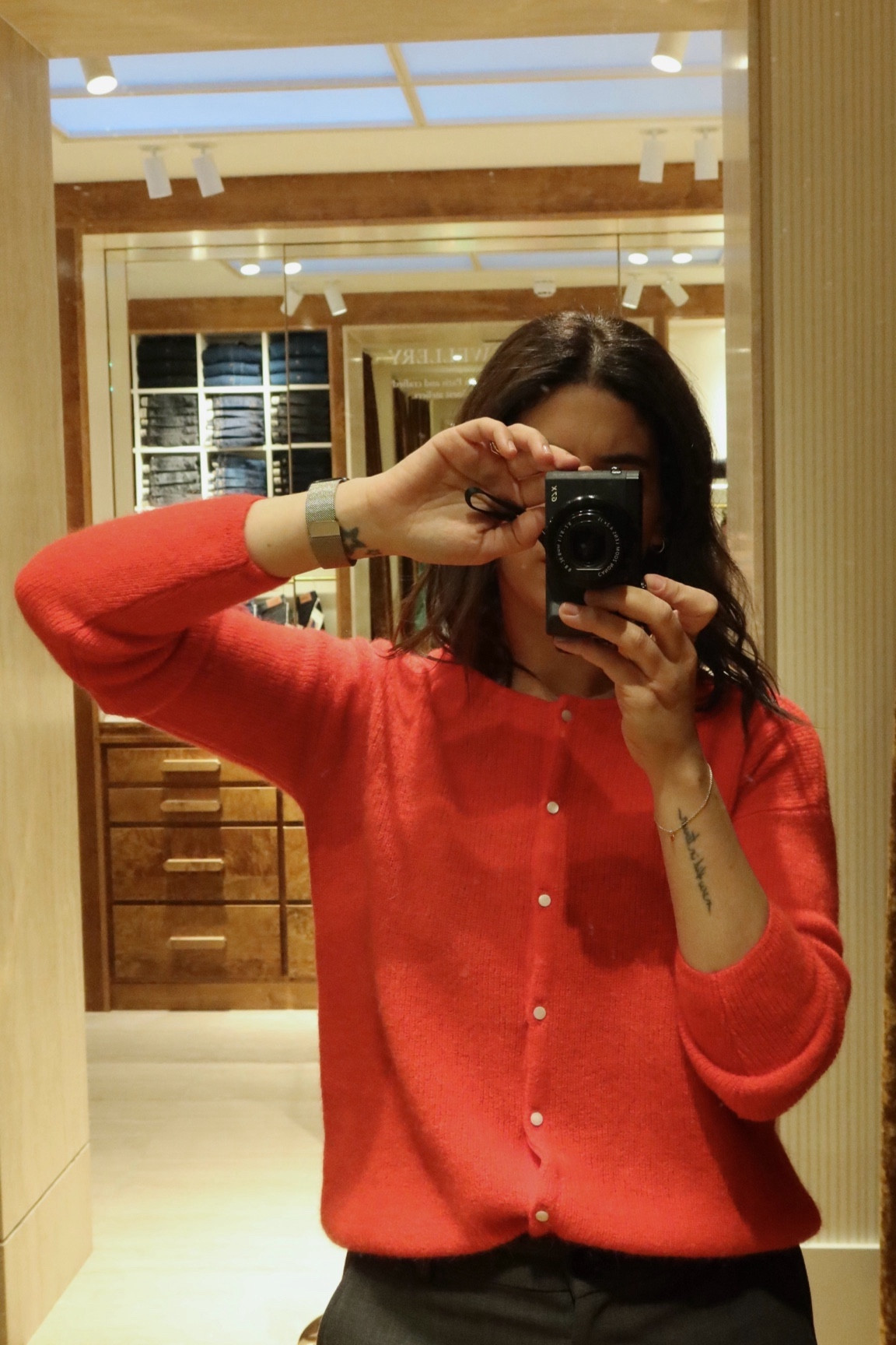 A pop of colour in my knitwear 
Sezane Gaspard Cardigan. Pop of colour. Autumn red. Seasonal colours. Fall red. Knitwear. Cardigan.

#LTKstyletip #LTKeurope #LTKSeasonal