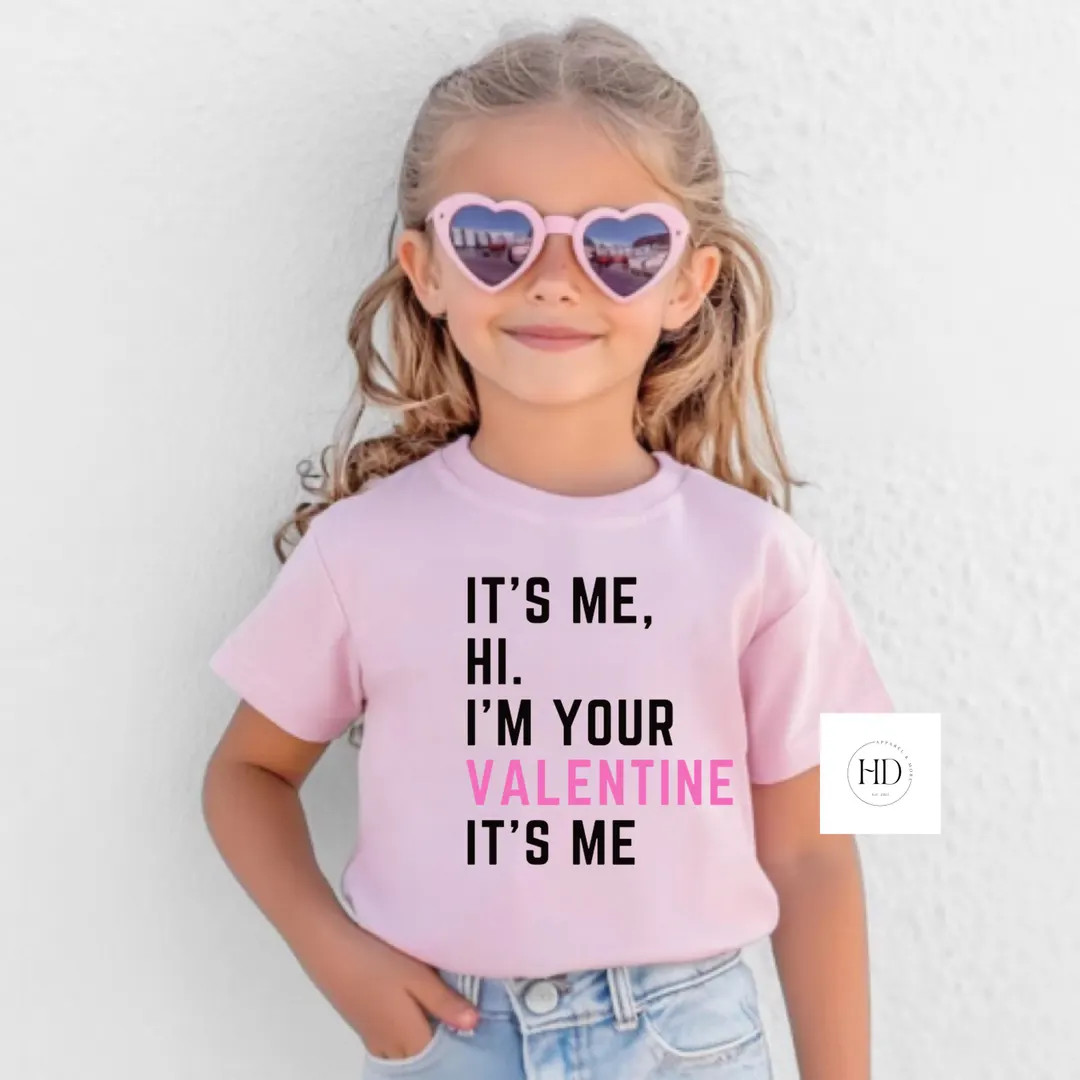 Youth Kids Im Your Valentine Its Me Valentines Day Crewneck Happy Valentines Day Galentines Kids ... | Etsy (US)