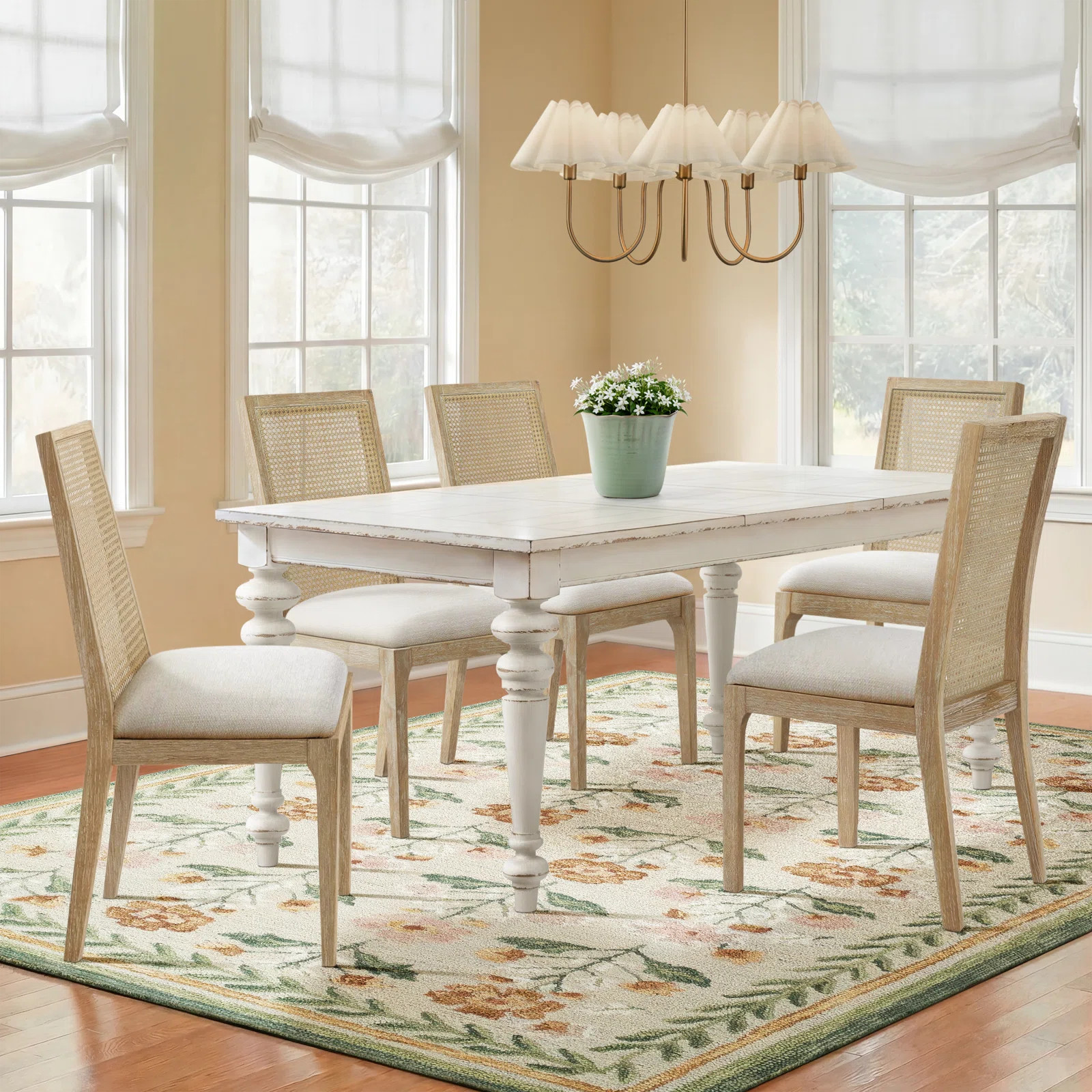 Crain Norene Extendable Solid Wood Dining Table | Birch Lane