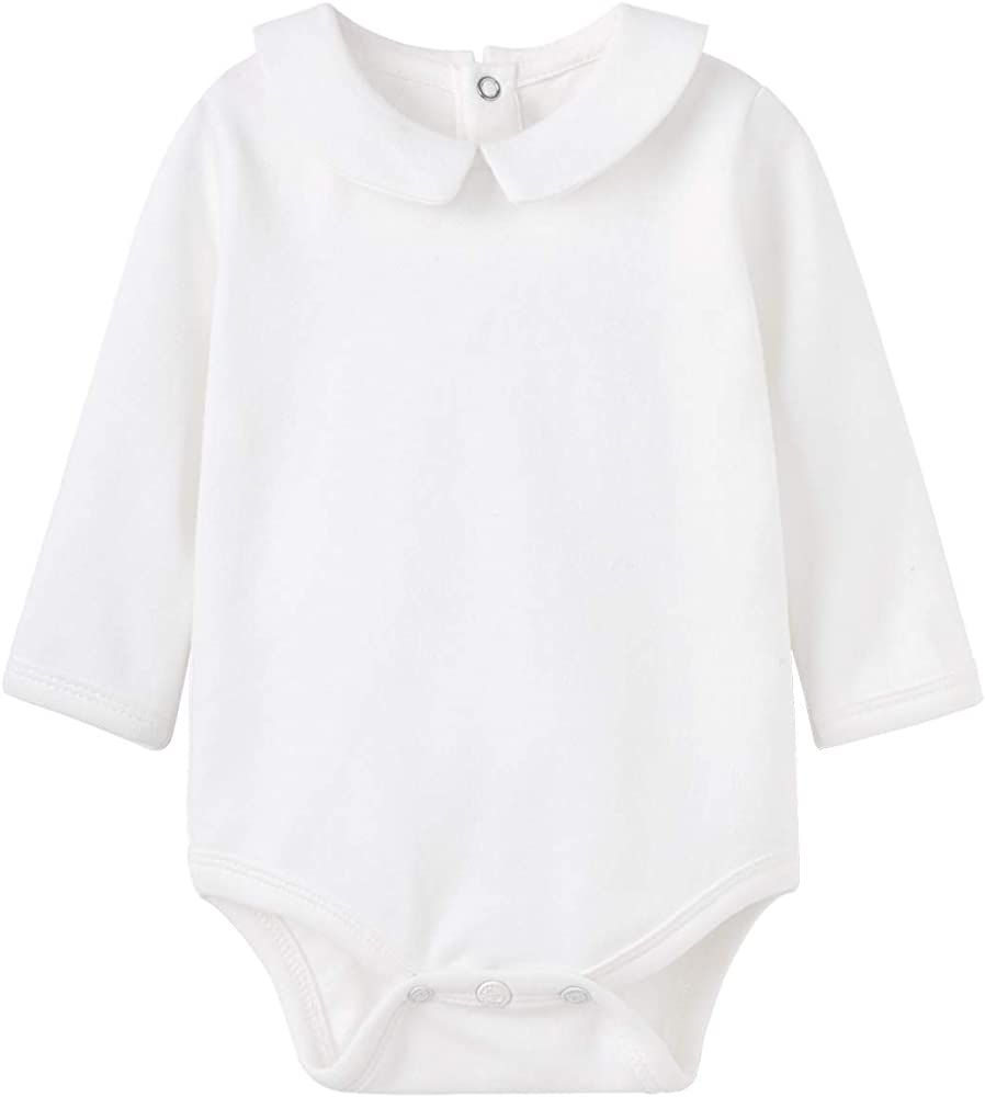 pureborn Baby Boys Girls Bodysuits Super Soft Cotton Romper 0-24 Months | Amazon (US)