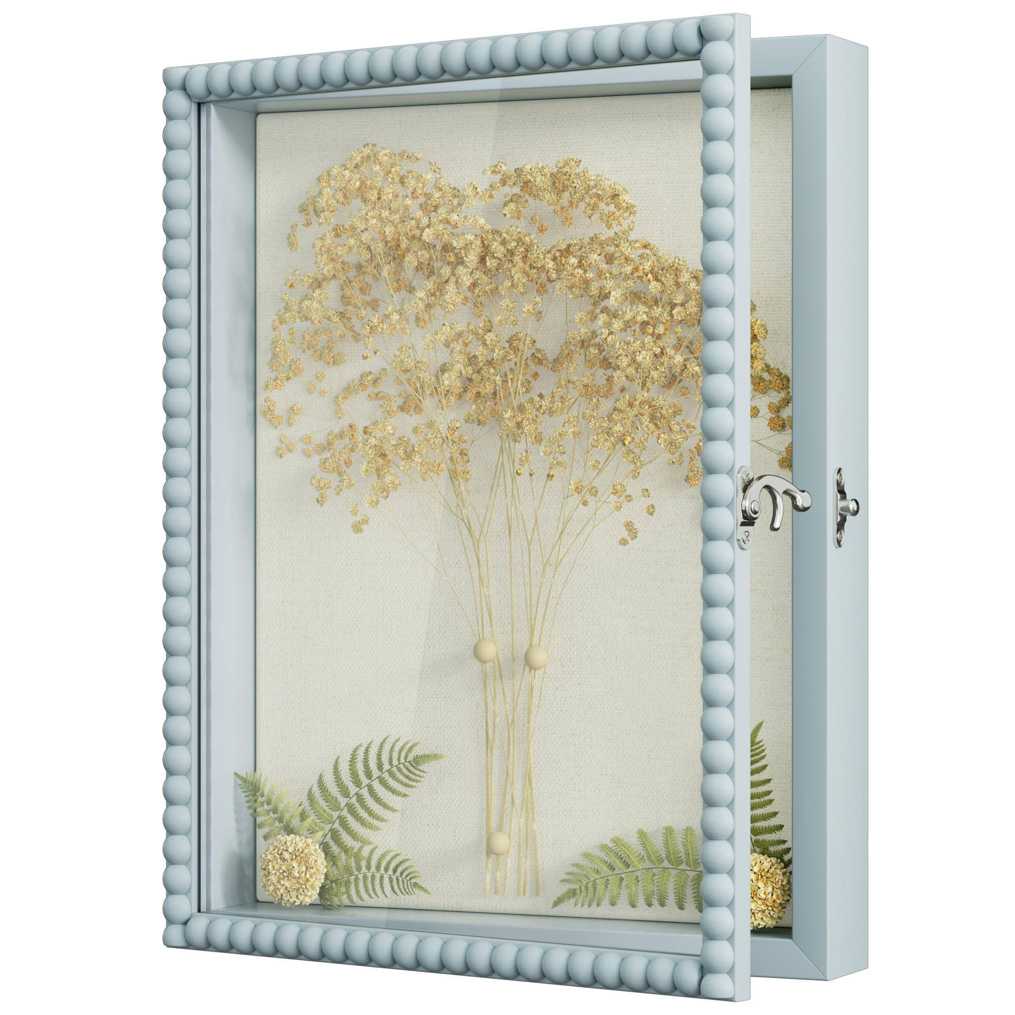 Love-KANKEI Shadow Box Frame 11x14, Deep Large Shadow Box Display Case with Unique Beads Door and... | Amazon (US)