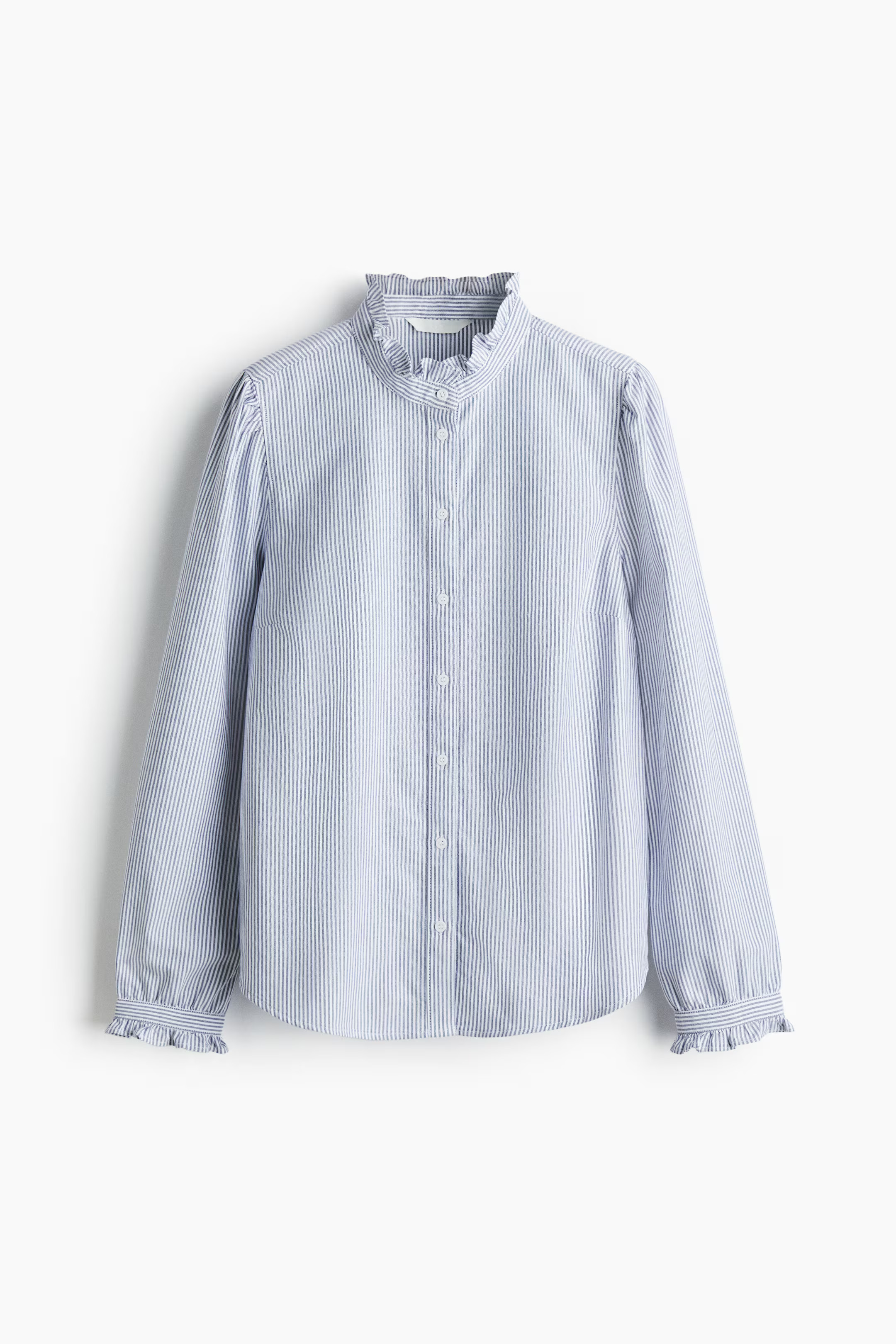 Ruffle-trimmed Oxford Blouse | H&M (US + CA)