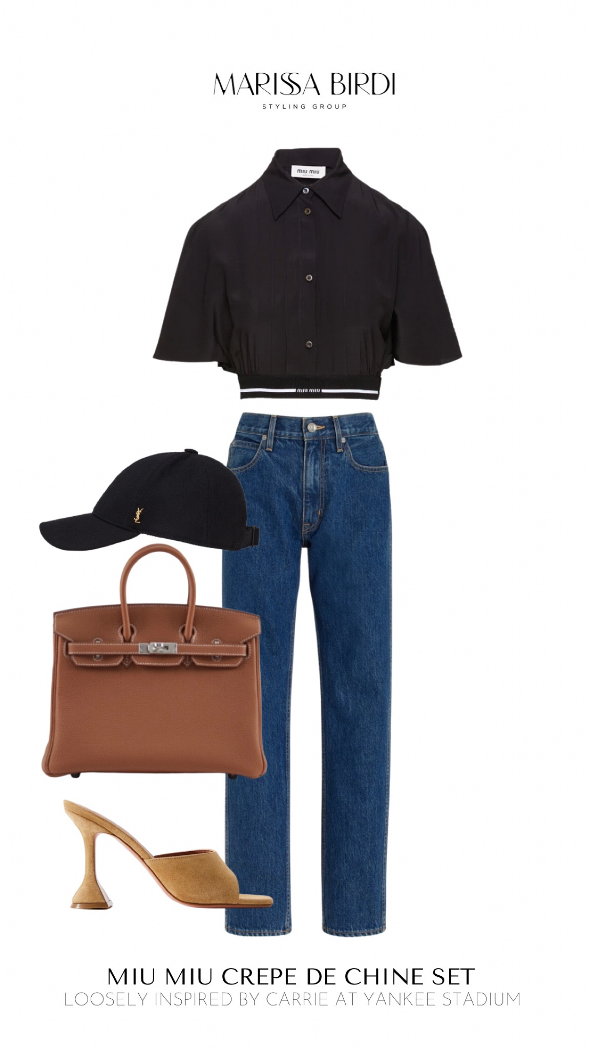 Styled 3 Ways: Miu Miu Crepe de Chine Set

Loosely inspired by Carrie at Yankee Stadium ⚾️

#LTKstyletip