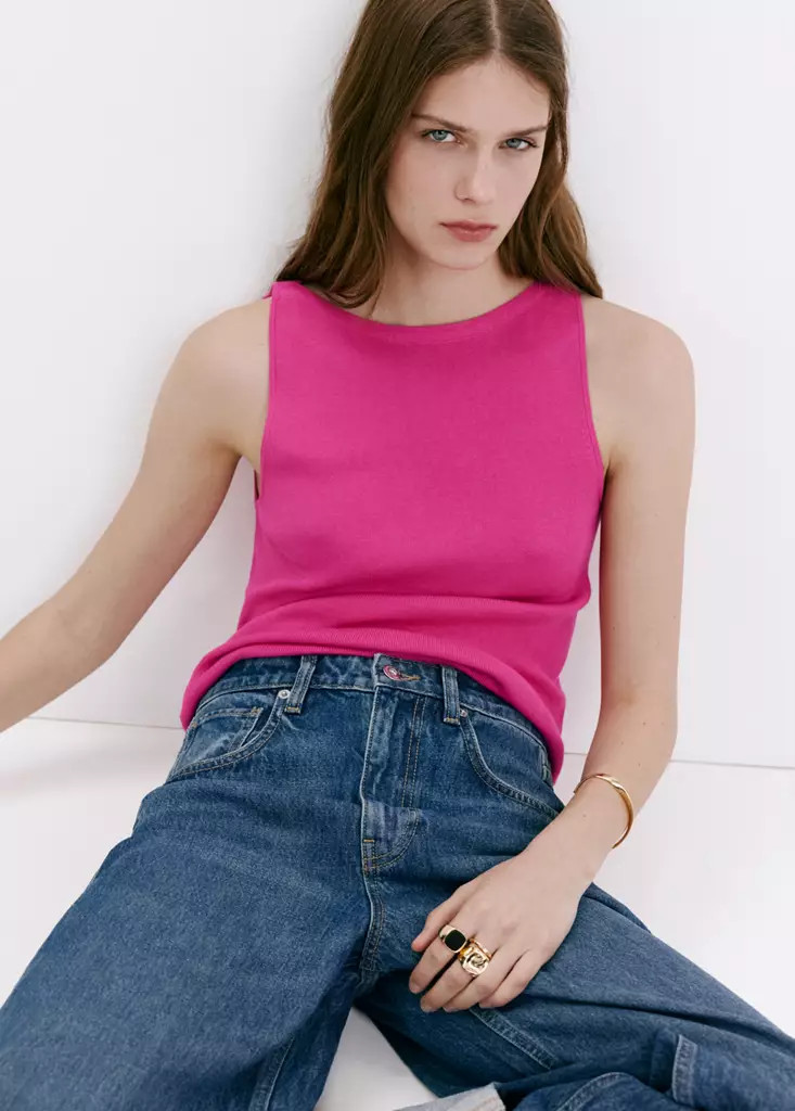 Fine-knit top - Women | MANGO USA | Mango (US/MX/AU)